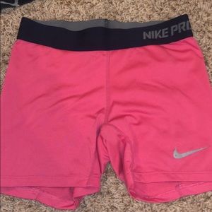 Pink nike pros